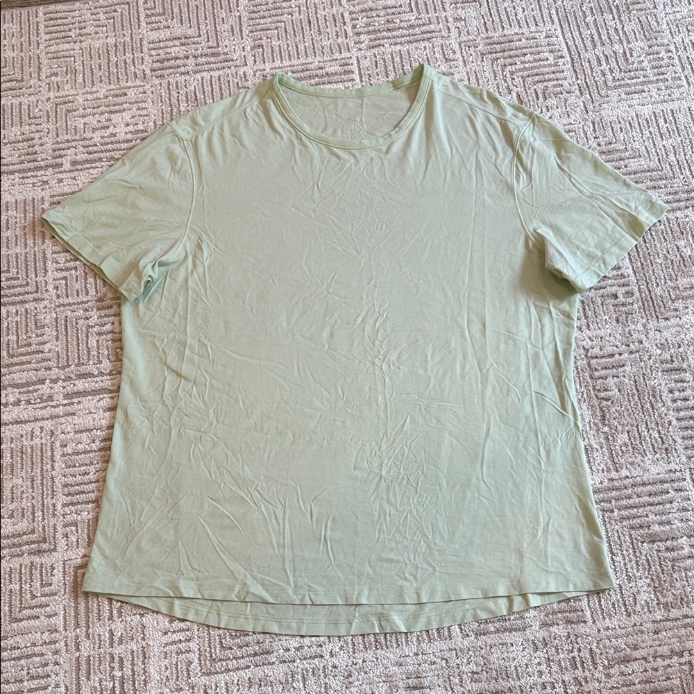 Lululemon 5 Year Basic Light Green Short Sleeve T Shirt